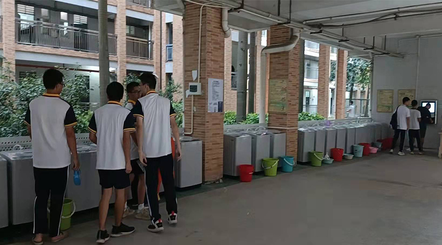 好評續(xù)單！江門一中學校持續(xù)追加共享洗衣機！