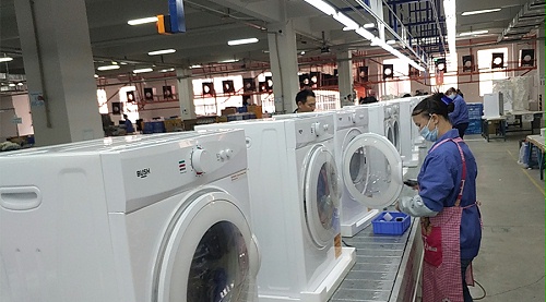 年底繁忙！金環(huán)電器全力保障英國Argos客戶滾筒干衣機生產(chǎn)